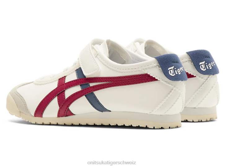 Onitsuka Tiger Mexiko 66 Kinder weiße/getrocknete Beere 8X88625 Schuhe