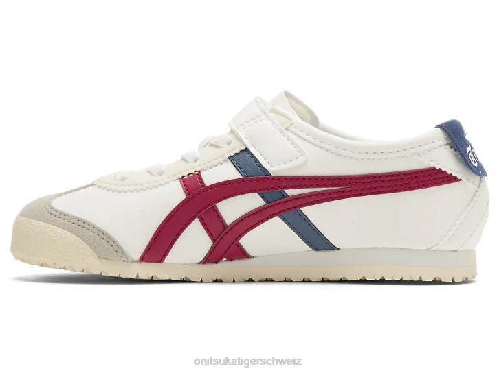 Onitsuka Tiger Mexiko 66 Kinder weiße/getrocknete Beere 8X88625 Schuhe