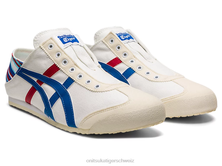 Onitsuka Tiger Mexiko 66 Paraty unisex weiß/klassisches Blau 8X88341 Schuhe
