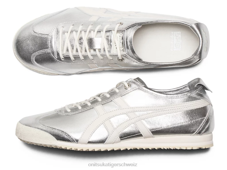 Onitsuka Tiger Mexiko 66 SD unisex reines Silber/Creme 8X88108 Schuhe