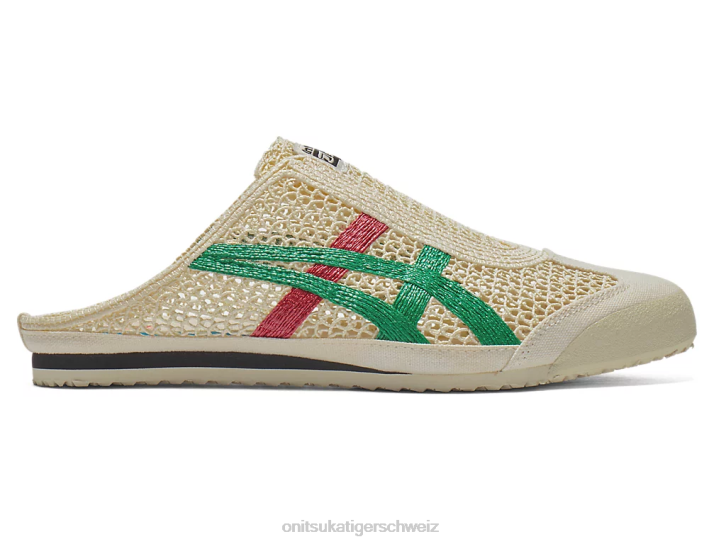 Onitsuka Tiger Mexiko 66 Sabot unisex Sahne/Grünkohl 8X8834 Schuhe