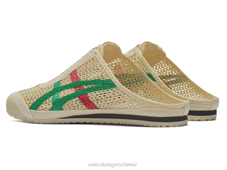 Onitsuka Tiger Mexiko 66 Sabot unisex Sahne/Grünkohl 8X8834 Schuhe