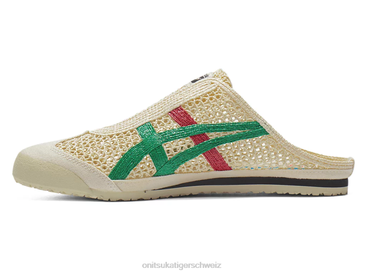 Onitsuka Tiger Mexiko 66 Sabot unisex Sahne/Grünkohl 8X8834 Schuhe