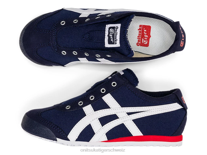 Onitsuka Tiger Mexiko 66 Slip-on Kinder Peacoat/Weiß 8X88635 Schuhe