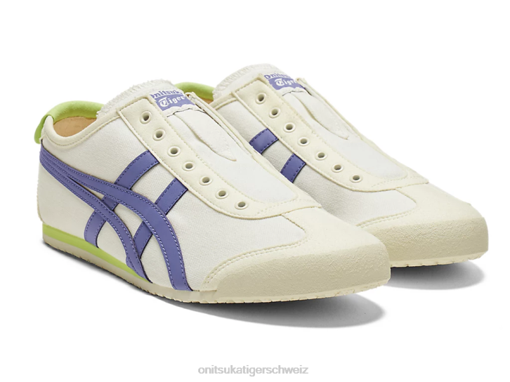 Onitsuka Tiger Mexiko 66 Slip-on unisex Creme/Ultramarinblau 8X8844 Schuhe