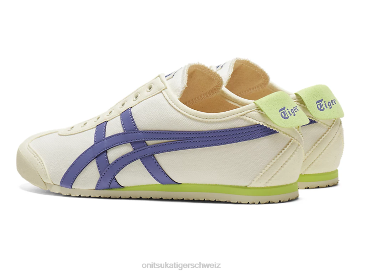 Onitsuka Tiger Mexiko 66 Slip-on unisex Creme/Ultramarinblau 8X8844 Schuhe