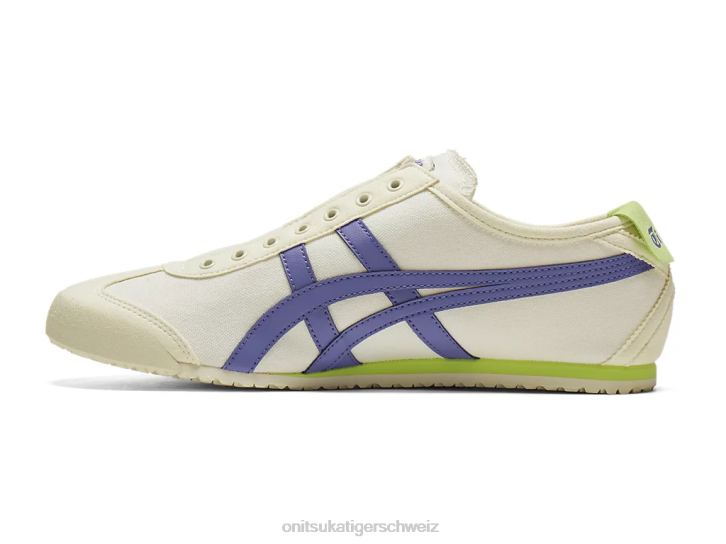 Onitsuka Tiger Mexiko 66 Slip-on unisex Creme/Ultramarinblau 8X8844 Schuhe