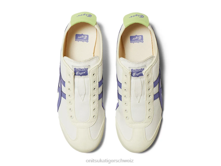 Onitsuka Tiger Mexiko 66 Slip-on unisex Creme/Ultramarinblau 8X8844 Schuhe