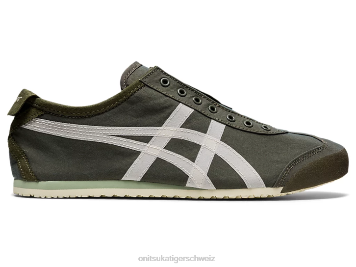 Onitsuka Tiger Mexiko 66 Slip-on unisex Mantelgrün/Birke 8X88180 Schuhe