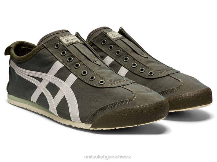 Onitsuka Tiger Mexiko 66 Slip-on unisex Mantelgrün/Birke 8X88180 Schuhe