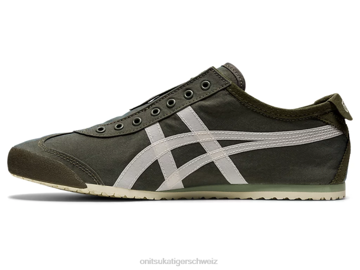 Onitsuka Tiger Mexiko 66 Slip-on unisex Mantelgrün/Birke 8X88180 Schuhe