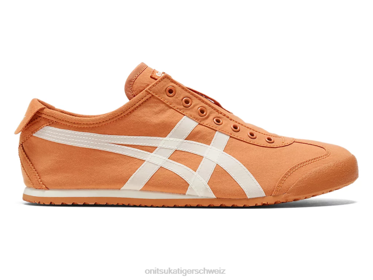 Onitsuka Tiger Mexiko 66 Slip-on unisex Rostorange/Creme 8X888 Schuhe