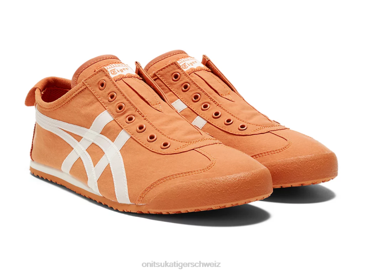 Onitsuka Tiger Mexiko 66 Slip-on unisex Rostorange/Creme 8X888 Schuhe