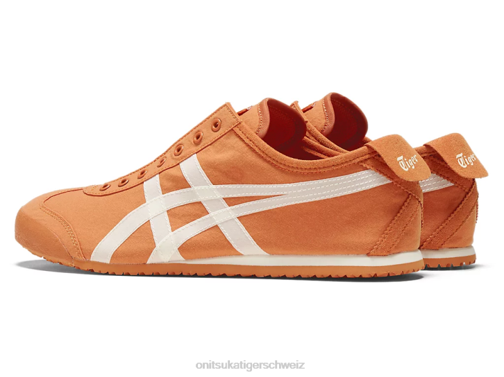 Onitsuka Tiger Mexiko 66 Slip-on unisex Rostorange/Creme 8X888 Schuhe