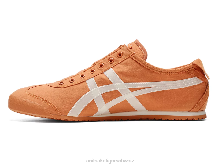 Onitsuka Tiger Mexiko 66 Slip-on unisex Rostorange/Creme 8X888 Schuhe