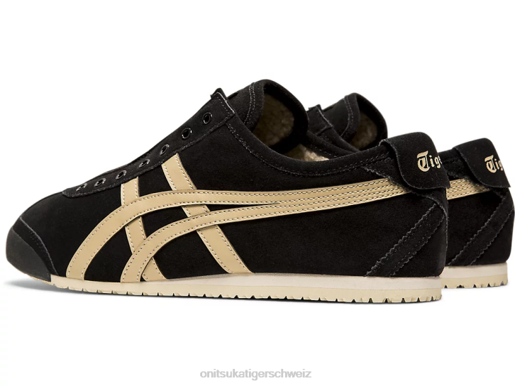 Onitsuka Tiger Mexiko 66 Slip-on unisex Schwarz/Holzkrepp 8X88348 Schuhe