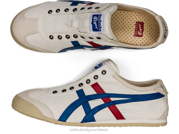 Onitsuka Tiger Mexiko 66 Slip-on unisex weiß/dreifarbig 8X8863 Schuhe
