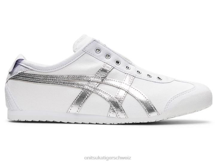 Onitsuka Tiger Mexiko 66 Slip-on unisex weiß/reines Silber 8X88181 Schuhe