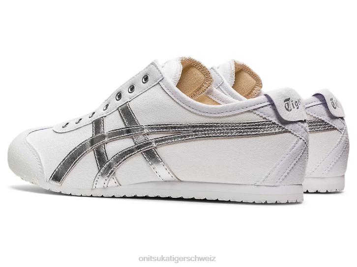 Onitsuka Tiger Mexiko 66 Slip-on unisex weiß/reines Silber 8X88181 Schuhe