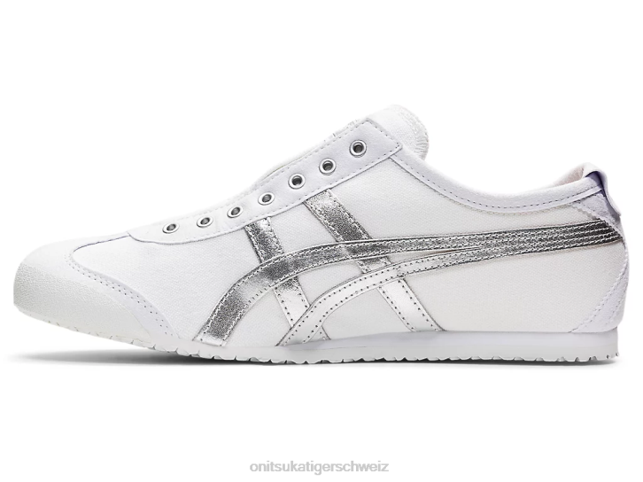 Onitsuka Tiger Mexiko 66 Slip-on unisex weiß/reines Silber 8X88181 Schuhe