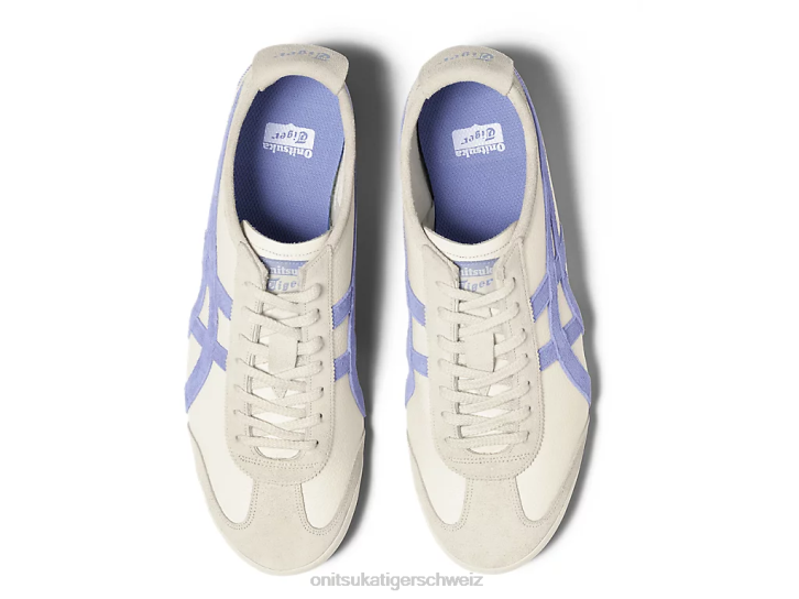 Onitsuka Tiger Mexiko 66 Vin unisex Creme/Violett Sturm 8X8882 Schuhe