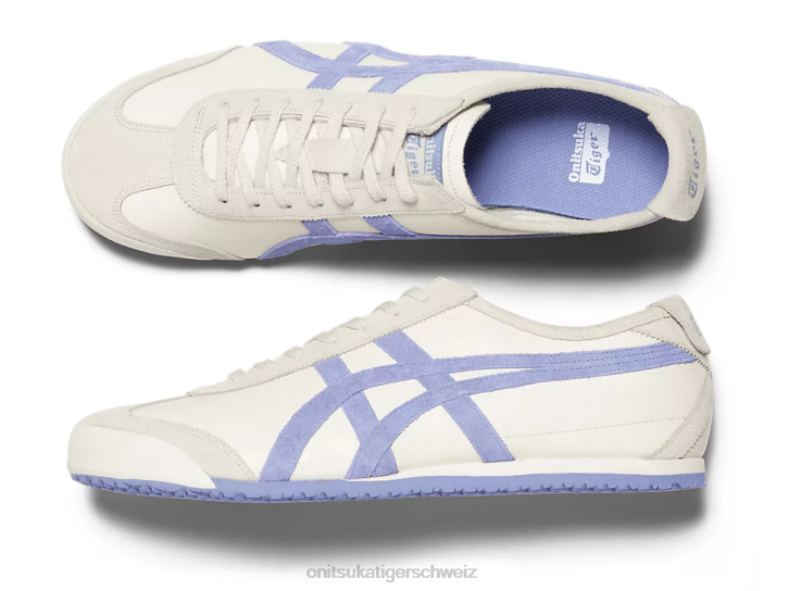 Onitsuka Tiger Mexiko 66 Vin unisex Creme/Violett Sturm 8X8882 Schuhe