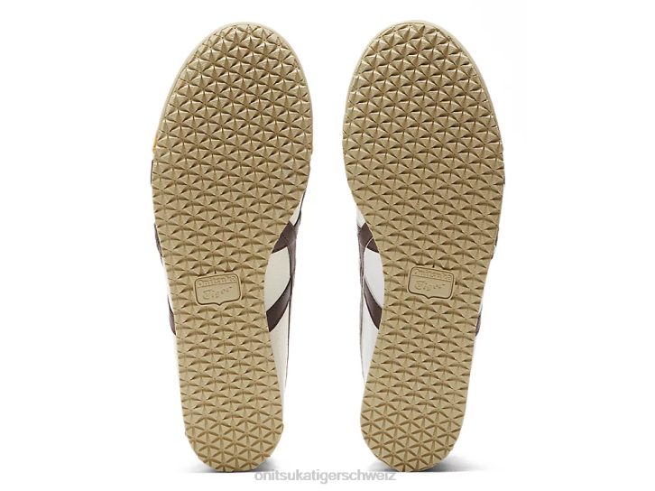 Onitsuka Tiger Mexiko 66 unisex Creme/Lakritzbraun 8X8888 Schuhe