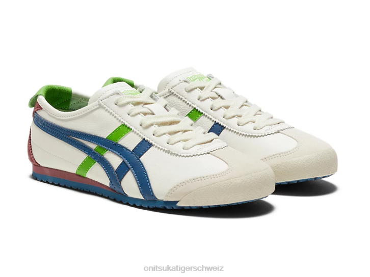 Onitsuka Tiger Mexiko 66 unisex Creme/Makoblau 8X8885 Schuhe