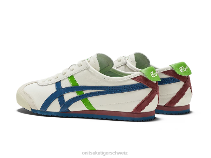 Onitsuka Tiger Mexiko 66 unisex Creme/Makoblau 8X8885 Schuhe