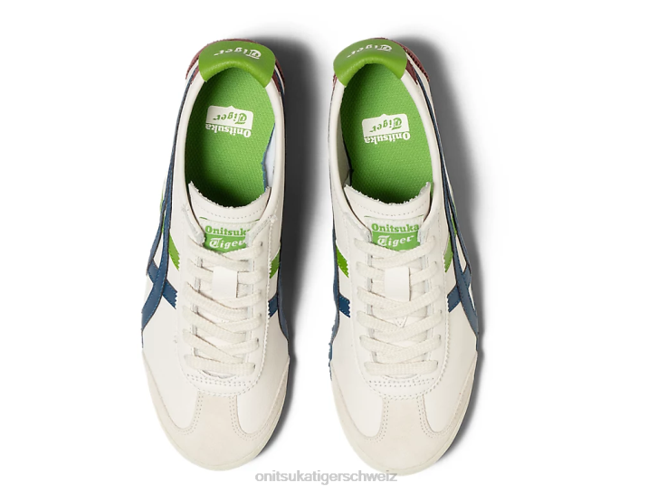 Onitsuka Tiger Mexiko 66 unisex Creme/Makoblau 8X8885 Schuhe