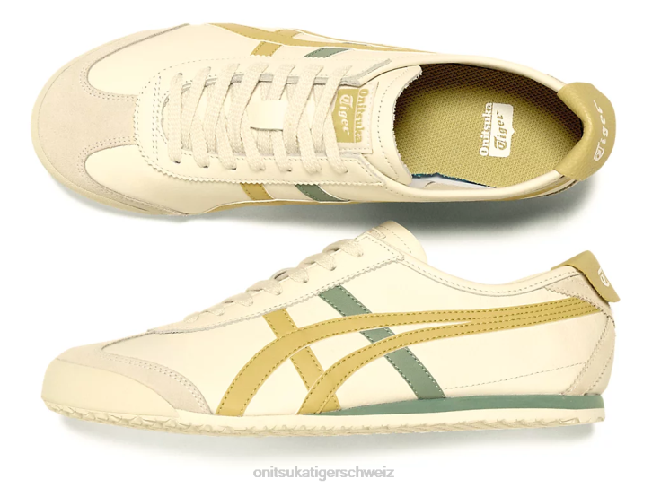 Onitsuka Tiger Mexiko 66 unisex Creme/Mineralbraun 8X8854 Schuhe