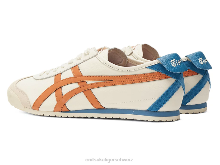 Onitsuka Tiger Mexiko 66 unisex Creme/Rostorange 8X8855 Schuhe
