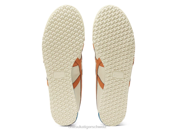 Onitsuka Tiger Mexiko 66 unisex Creme/Rostorange 8X8855 Schuhe