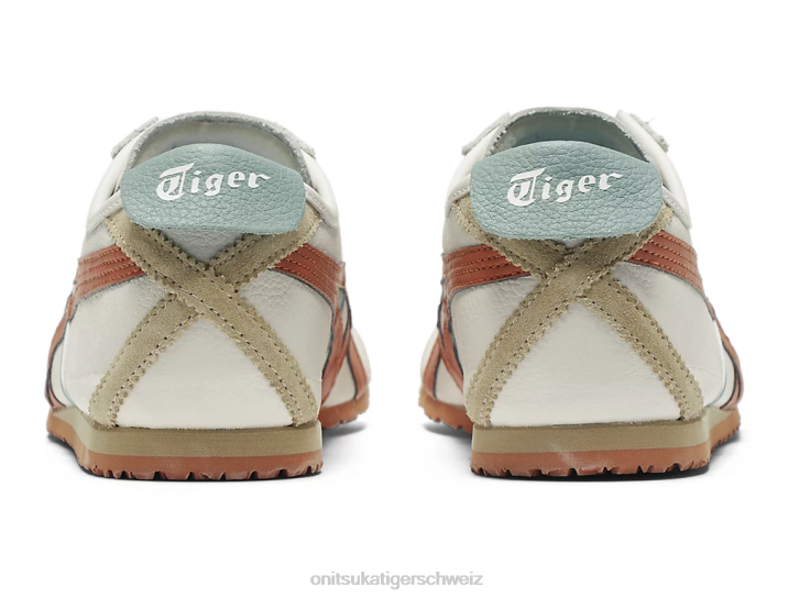 Onitsuka Tiger Mexiko 66 unisex Creme/pikantes Orange 8X8886 Schuhe