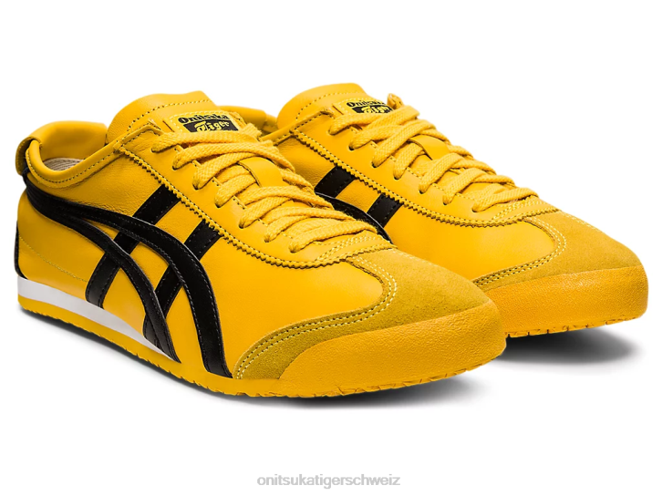Onitsuka Tiger Mexiko 66 unisex Gelb Schwarz 8X8843 Schuhe