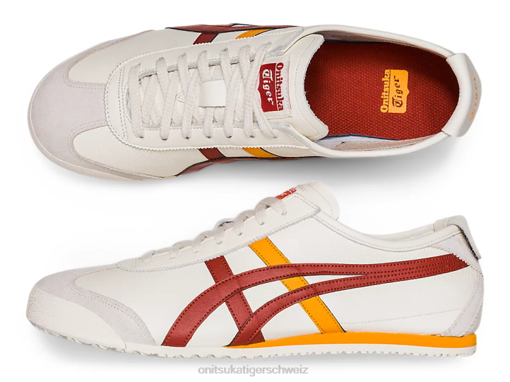 Onitsuka Tiger Mexiko 66 unisex Sahne-/Gewürz-Latte 8X88261 Schuhe