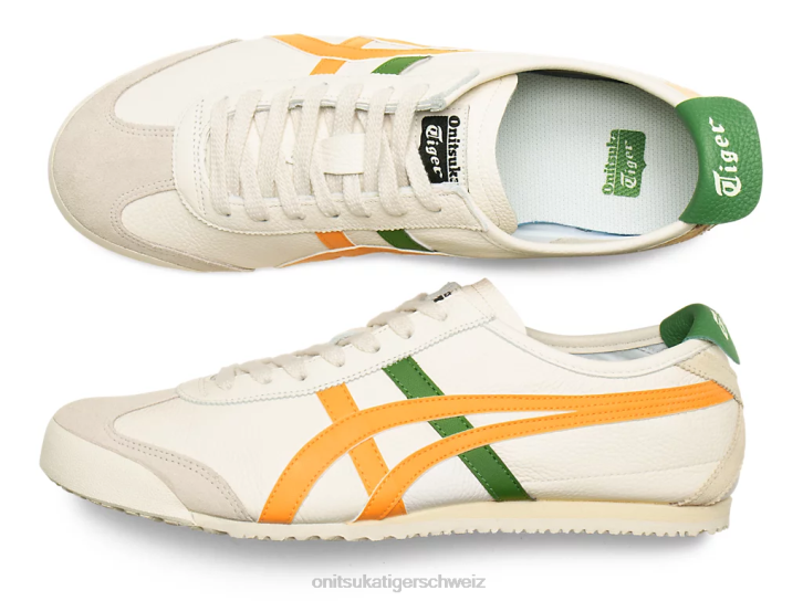 Onitsuka Tiger Mexiko 66 unisex Sahne/Zitrusfrucht 8X88132 Schuhe