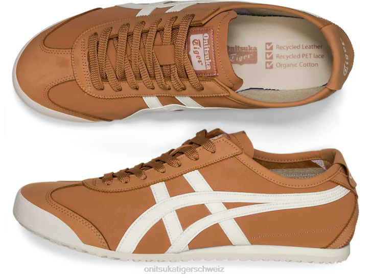 Onitsuka Tiger Mexiko 66 unisex Sandrot/Creme 8X88145 Schuhe