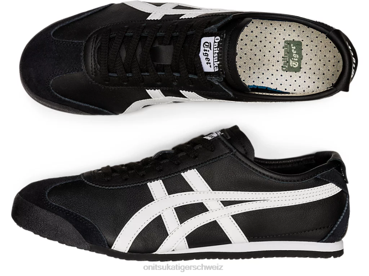 Onitsuka Tiger Mexiko 66 unisex Schwarz-Weiss 8X8846 Schuhe