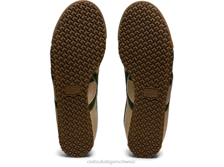 Onitsuka Tiger Mexiko 66 unisex beige/grasgrün 8X885 Schuhe