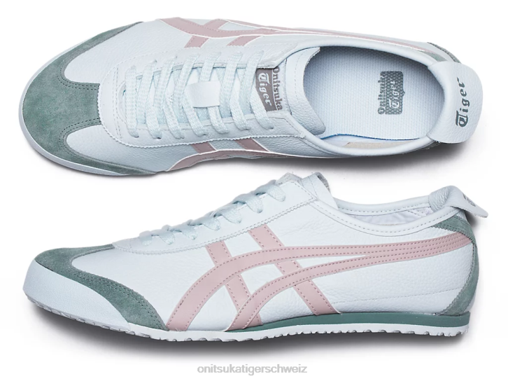 Onitsuka Tiger Mexiko 66 unisex luftiges Blau/Wasserscheidenrose 8X88123 Schuhe