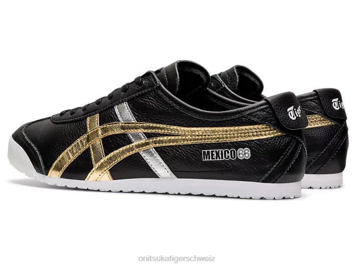 Onitsuka Tiger Mexiko 66 unisex schwarzes Gold 8X88357 Schuhe