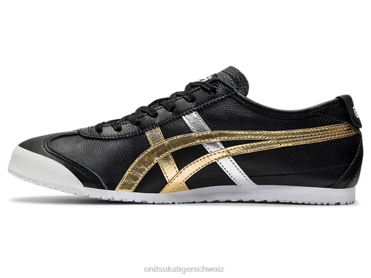 Onitsuka Tiger Mexiko 66 unisex schwarzes Gold 8X88357 Schuhe
