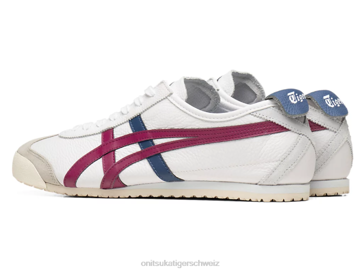 Onitsuka Tiger Mexiko 66 unisex weiße/getrocknete Beere 8X88131 Schuhe