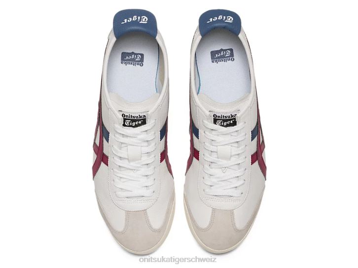 Onitsuka Tiger Mexiko 66 unisex weiße/getrocknete Beere 8X88131 Schuhe