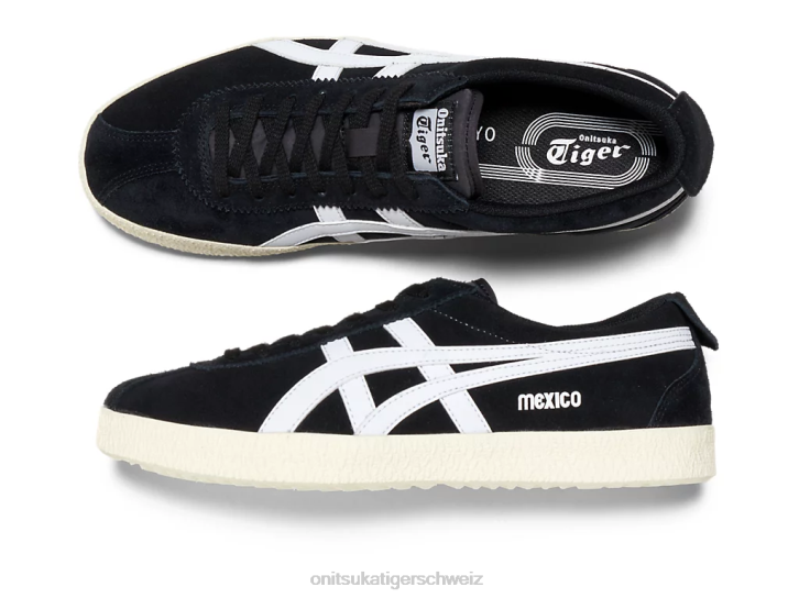 Onitsuka Tiger Mexiko-Delegation unisex Schwarz-Weiss 8X8849 Schuhe