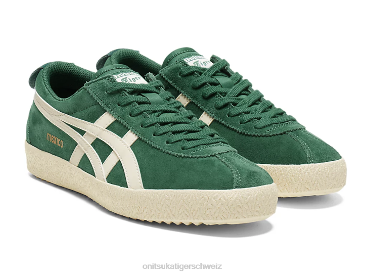 Onitsuka Tiger Mexiko-Delegation unisex tannengrün/creme 8X8873 Schuhe
