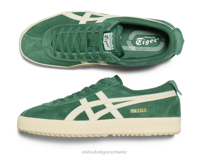 Onitsuka Tiger Mexiko-Delegation unisex tannengrün/creme 8X8873 Schuhe