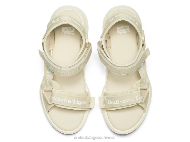Onitsuka Tiger Ohbori-Riemen unisex Haferflocken/weiß 8X88113 Schuhe