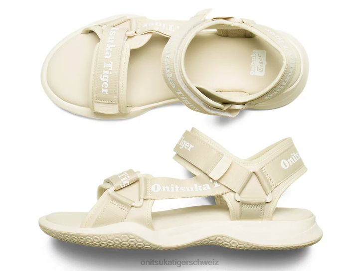 Onitsuka Tiger Ohbori-Riemen unisex Haferflocken/weiß 8X88113 Schuhe
